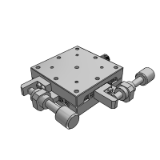 IARXY - Displacement table-Linear ball guided manual displacement table-X Y axis·Thin type/Feed screw drive type