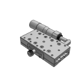 IAJGX - Displacement table - cross roller guided manual displacement table - X-axis / micrometer feed type