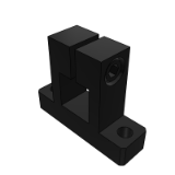 HDCQBM,HDCQAM,HDBJTC,HDBJTN,HDBJTS - Strut fixing clip base - bracket for base - square hole type - side mounted type