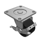 HEFQDE - Casters - Flat Bottom Movable - Heavy Duty - Japanese Bottom Plate