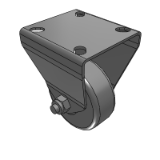 HECBK - Fixed - light load - TPE casters