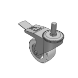 HECNS - Universal type + block type - medium load - Polypropylene - screw in caster