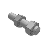 HEKF - Foot cup - foot support bolt - front arc flanged type