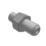 FDPFP,FDPFPS - Joint for hydraulic and oil pressure -PT · PF double external thread - Straight pipe type male joint