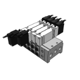 FASMB5100-C4,FASMB5100-C6,FASMB5100-C8 - Base type solenoid valve - with joint type-The 5000 series
