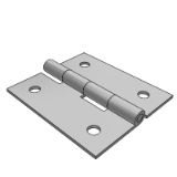 GAFEOT - flat type(galvanized)/Carbon steel butterfly hinge