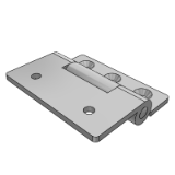 GAFGPA - The parallel type/Left and right offset type（Round hole+The pass of the cone）/Stainless steel butterfly hinge