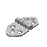 GAFROQ,GAFROR - Long version/Stainless steel butterfly hinge