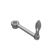 GDSH,GDOH - Handle-curved rocking handle