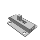 GAFYLH - Sliding square latch - with spring device - automatic locking type