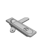 GAAXTGD,GAAXTGE - Plane lock - handle press rotary - semicircle integrated button - three-point type