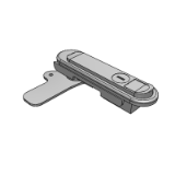 GAAXTGN,GAAXTGO - Plane lock - handle press rotary - lock cylinder integrated button - three-point