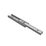 AH2 - Industrial slide rail light load type- made of aluminum alloy- two-stage pull-out type