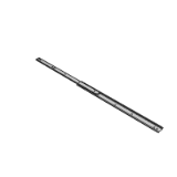 AH36 - Industrial slide rail- two-stage pull-out type - medium load type- steel