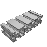 HA01-E-30120 - European standard aluminum alloy profile -E30 series - 30120