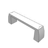 HA51-LS-MP - Door parts - Door frame fittings-Square handle