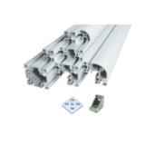 Accessories for aluminium alloy profiles - protective guardrail parts