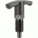 05000200000 - Compact Index plunger, with hexagon collar, Index device and T-handle