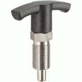 05000201000 - Compact Index plunger, with hexagon collar, Index device and T-handle