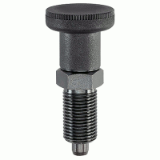 05000209000 - Index plunger with hexagonal collar and knob