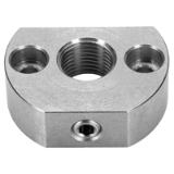 05000255000 - Retaining piece for locking bolt and locking pin, fixing hole parallel to the locking bolt, stainless steel