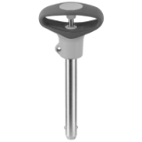 05000321000 - Ball lock pin self-locking with elastic handle, stainless steel, precipitation hardened