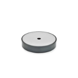 05000674000 - Stainless steel spacer and foot washer with rubber pad, mounting via mounting hole