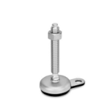 05000868000 - Stainless steel base with mounting lug, external hexagon at the top and wrench flat at the bottom
