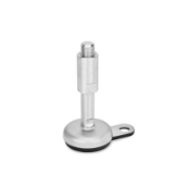 05000873000 - Stainless steel adjustable base with adjustment sleeve, mounting lug, covered thread and wrench flat at bottom