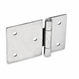 05000931000 - Stainless steel plate hinge, horizontally extended
