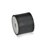 05001064000 - Steel rubber buffer with 2 internal threads