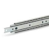 07000173000 - Telescopic rail with full extension and self-closing feature