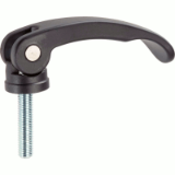 17000226000 - Eccentric quick clamping lever with screw, steel
