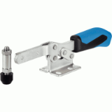 17000265000 - Horizontal clamp with horizontal base and solid holding arm, steel