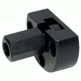 17000299000 - Quick plug coupling with radial offset compensation, screw-on flange and coupling nut