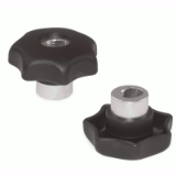 18000240000 - Quick release star grip similar to DIN 6336, plastic