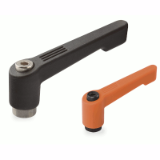 18000319000 - Clamping lever nut, adjustable, reinforced, slim design