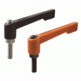 18000320000 - Clamping lever screw, adjustable, reinforced, slim design