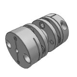 SDA-22C - Double Disk Type Coupling / Clamp Type / Lengthy Middle Body Type