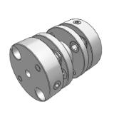 SDA-22 - Double Disk Type Coupling / Set Screw Type / Lengthy Middle Body Type