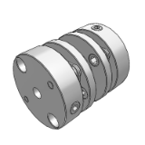 SDA-26 - Double Disk Type Coupling / Set Screw Type / Lengthy Middle Body Type