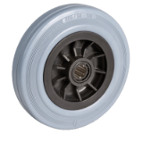 22PPCR - Standard rubber wheels, polypropylene centre