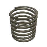 AL - Round wire spring (maximum compression 40%)