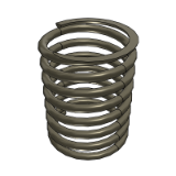 AT - Round wire spring (maximum compression 40%)