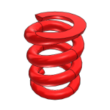 MCH - Round wire spring (maximum compression 32%)