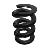 MCZ3 - Round wire spring (maximum compression 30%)