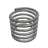 OL - Stainless steel round wire spring (maximum compression 40%)