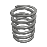 OM - Stainless steel round wire spring (maximum compression 35%)