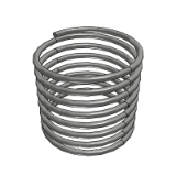OR - Stainless steel round wire spring (maximum compression 60%)