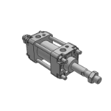 AMW - Medium Air Cylinder/ Standard Type / Double Acting : Double Rod